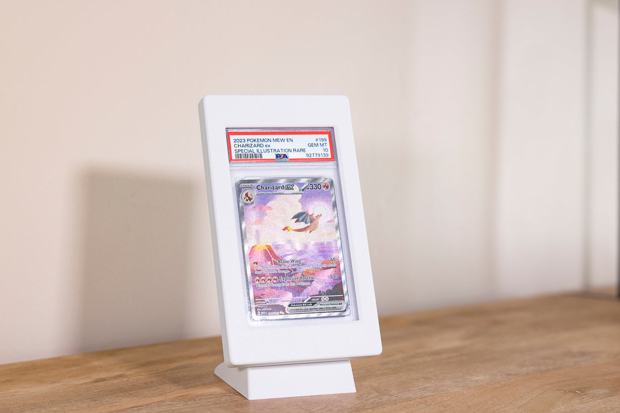 Single Desktop Display for PSA Graded Trading Cards