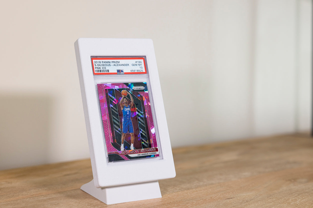 Single Desktop Display for PSA Graded Trading Cards