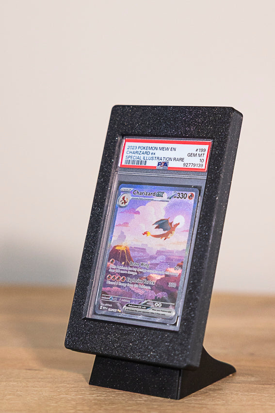 Single Desktop Display for PSA Graded Trading Cards